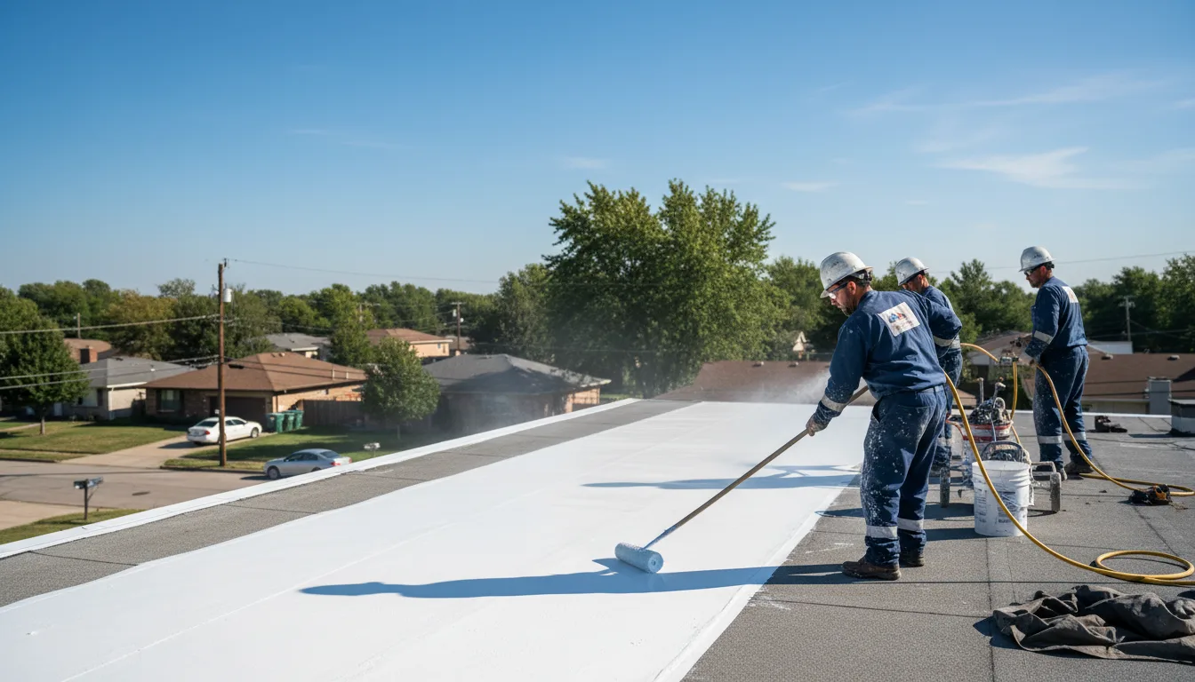 Commercial roof coating in Vernon Hill, VA near me